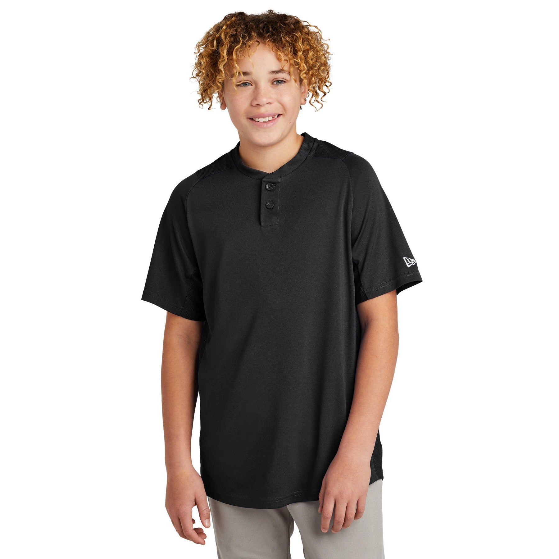 New Era-New Era ® Youth Diamond Era 2-Button Jersey. YNEA221-MedTech-1